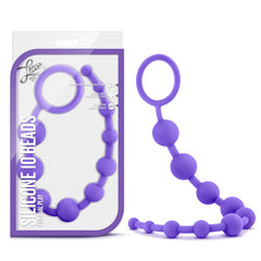 LUXE SILICONE 10 BEADS PURPLE