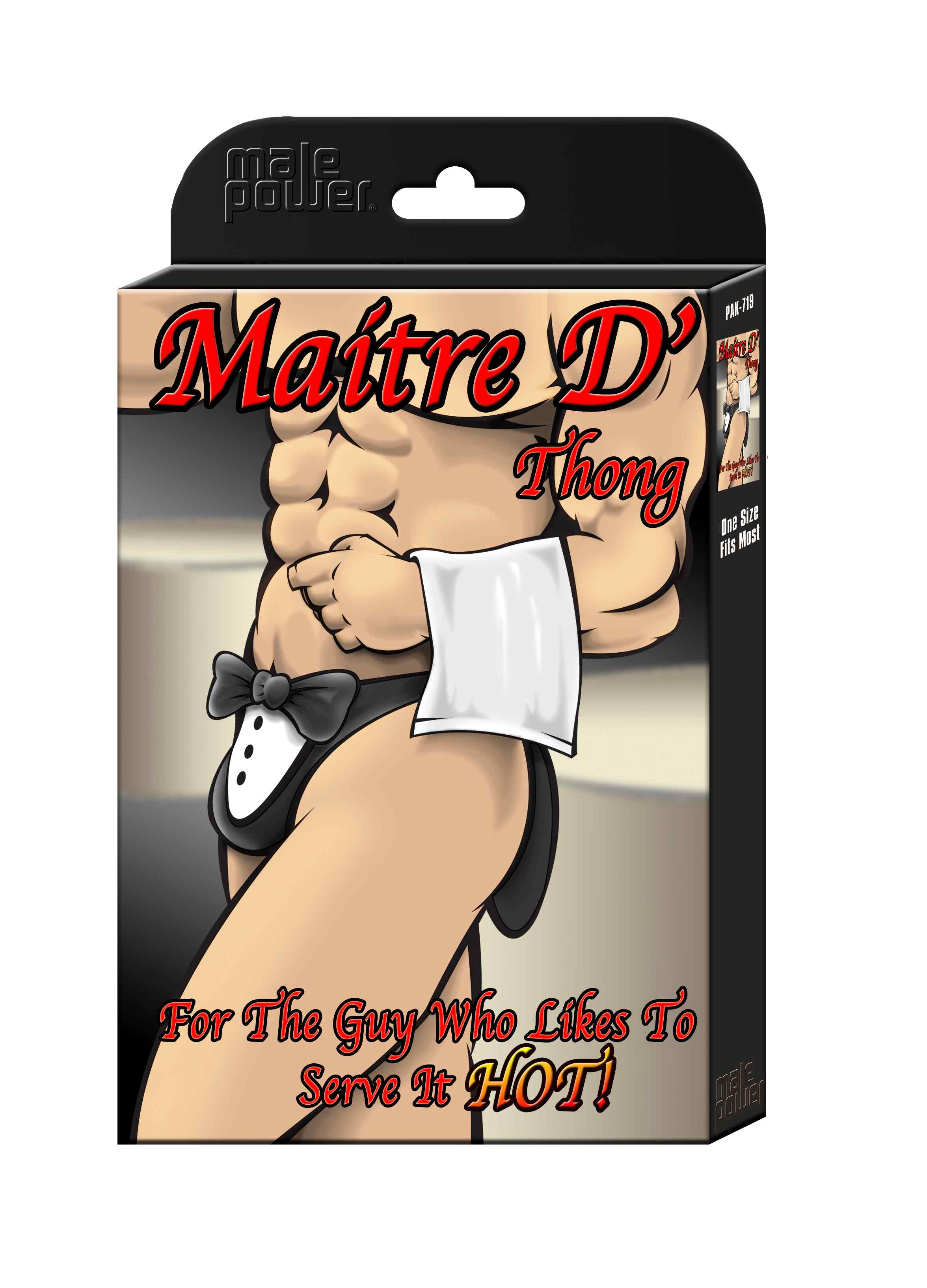 NOVELTY MAITRE D THONG BLACK O/S